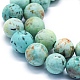 Natural Peruvian Turquoise(Jasper) Beads Strands G-E561-11-12mm-A-3