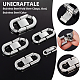 Unicraftale 5Pcs 5 Styles 304 Stainless Steel Fold Over Clasps STAS-UN0053-36-5