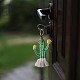 3 Stück Regenbogen Schlüsselanhänger Boho Schlüsselanhänger Frauen Weben Kaktus Quaste Schlüsselanhänger personalisierte Schlüsselanhänger Halter für Brieftasche Anhänger Dekorationen JX258A-5