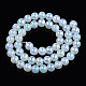 Chapelets de perles en verre d'imitation jade électrolytique GLAA-T032-J8mm-AB02-3