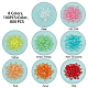 Superfindings 700 pièces 7 couleurs anneaux de liaison acryliques transparents TACR-FH0001-08-3