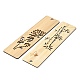 Superfindings segnalibri di bambù di stile cinese 8pcs AJEW-FH0003-34-3