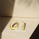 Серьги-кольца Shegrace 925 из стерлингового серебра JE893C-02-4