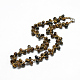 Natürliches Tigerauge Perlenkette NJEW-T005-01-1