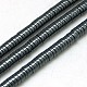 Non-magnetic Synthetic Hematite Beads Strands G-K011-4x1mm-04-1