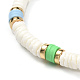 Bracelet extensible de perles de disque pour les femmes adolescentes BJEW-JB06985-4