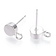 Accessoires de clous d'oreilles en laiton&nbsp;KK-T038-293S-1
