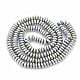 Chapelets de perles en hématite synthétique sans magnétiques G-N0318-01A-2