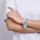 Bracelets en acrylique de style imitation de pierres précieuses BJEW-JB04583-7