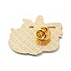 魔法のテーマのエナメルピン  バックパックの服のための黄金の合金のブローチ  蝶  33x40x1.5mm JEWB-R016-06G-2