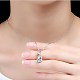 925 подвесные стерлингового серебра ожерелья NJEW-BB71865-A-3