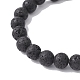 Natural & Synthetic Mixed Gemstone Stretch Bracelets BJEW-JB09519-01-3