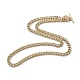 Brass Curb Chain Necklaces NJEW-JN03097-3