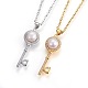 304 Stainless Steel Pendant Necklaces NJEW-L150-21-1