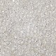 光沢チェコガラスシードビーズ  銀並ぶ  2穴  オーバル  透明  5x3.5x2.5mm  穴：0.9mm  約500 G /袋 SEED-N004-005-F01-4