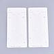 厚紙ヘアクリップ表示カード  長方形  アイボリー  14.9x6.9cm CDIS-T003-13-1