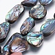 Brins de perles en coquille d'ormeau naturel / coquille de paua SSHEL-P014-02-1