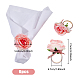 Anillos de servilleta de tela de flor de rosa artificial AJEW-WH0314-75-2