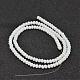 Chapelets de perles en rondelles facettées en verre GLAA-I033-3mm-03-2