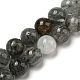 Chapelets de perles en quartz lodolite naturel G-R494-A15-02-1