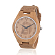 Карбонизированные наручные часы из бамбука WACH-H036-25-2