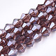 Electroplate Glass Beads Strands EGLA-Q118-6mm-A05-1