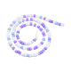 Opaque Spray Painted Glass Bead Strands GLAA-N047-07-05-2