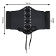 Imitation Leather Wide Elastic Chain Belt AJEW-WH0314-148A-2