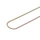 Ионное покрытие (ip) 304 ожерелье из змеевика из нержавеющей стали для мужчин и женщин NJEW-G076-01C-M-3