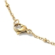 Mushroom Gemstone Copper Wire Wrapped Pendant Necklace for Girl Women NJEW-JN04281-6