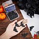 SUNNYCLUE 1 Box 20Pcs Halloween Moth Charms Bulk Black Skull Charms Skeleton Vintage Insect Charm Metal Animal Charm for Jewelry Making Charms DIY Earrings Bracelet Necklace Craft Treat Or Trick Gift FIND-SC0004-50-3