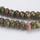 Natural Unakite Beads Strands G-P355-21-3