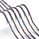 Chapelets de perles en verre électrolytique  X-EGLA-S174-23D-03-4
