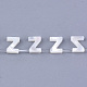 天然石シーシェルビーズ  パールシェルのホワイトシェルマザー  トップドリルビーズ  文字.z  10x2.5~11.5x3mm  穴：0.8mm SHEL-T012-60Z-1