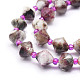 Natürliche pflaumenblüte turmalin perlen stränge G-E569-C06-3