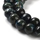 Brins de perles de jaspe en argent naturel G-Z042-A01-01-4