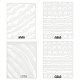 OLYCRAFT 74pcs(4 Sheets) 4 Style Ocean Waves Resin Stickers White Beach Wave Nail Art Decals Ocean Waves Resin Decorative Films for Resin Crafting Scrapbooking Nail Art Decoration STIC-OC0001-04-1