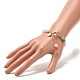 Natural Green Aventurine Chip Beaded Bracelet BJEW-TA00032-01-3