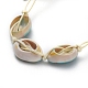 Bracelets en perles tressées coquillage imprimé BJEW-JB05053-06-4