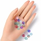 35Pcs Transparent Spray Painted Glass Beads GLAA-YW0001-75-4