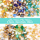 ARRICRAFT 180Pcs 6 Color Electroplate Glass Charms FIND-AR0004-25-2