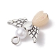 Pendenti di perle imitazione resina PALLOY-JF02566-10-3