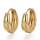 Brass Huggie Hoop Earrings EJEW-F260-02G-1
