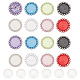 Pandahall elite 28 pieza 7 colores cabujones de plástico y 40 cabujones de vidrio KY-PH0001-51-1