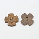 Ethnic Garment Accessories Wood Findings 2-Hole Coconut Sewing Buttons COCO-O001-H01-2