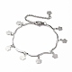 Encantos de flores 304 conjuntos de joyas de cadena de barra de acero inoxidable SJEW-JS01154-9