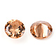Diamante en forma de circonio cúbico espalda cabujones ZIRC-R004-8mm-04-2