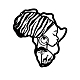 Nbeads Afrika Karte Metall Wandkunst Dekor HJEW-WH0067-149-1