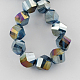 Electroplate Glass Beads Strands EGLA-R031-4mm-30-2