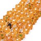Chapelets de perle de millefiori en verre manuelles LAMP-J035-8mm-05-1